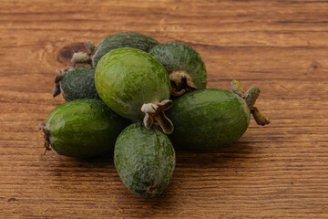Tropical green sweet fruit Feijoa