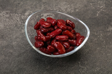 Canned red Kidney in the bowl