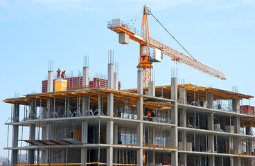 The house is being built