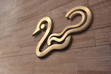 3d Fantasy Bird Logo Design Concept