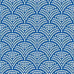 Obraz premium Pattern with texture of scales and squares.