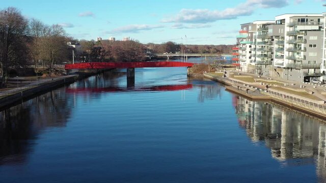 Sweden Halmstad Nissastrand Drone Video 4K