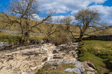 The Dales Way at Beckermonds near Yockenthwaite in Upper warfedale