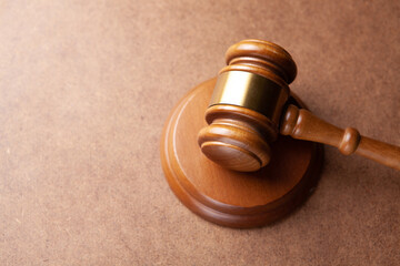 judge gavel on the  wooden background