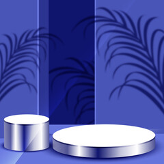 3d abstract scene and shapes background