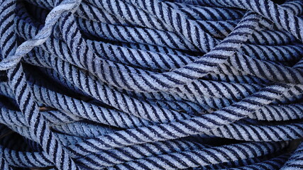 heap of ropes stacked untidily