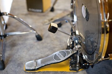 drums close-up on the pedal