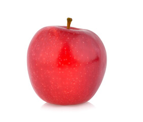 Fresh red apple isolated on white.