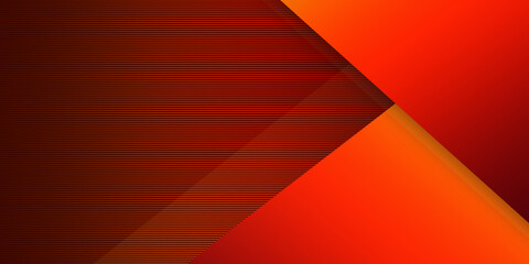 Abstract orange metallic overlap red light line mesh design modern luxury futuristic technology background 