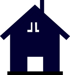 house illustration design for floor plan and location icon