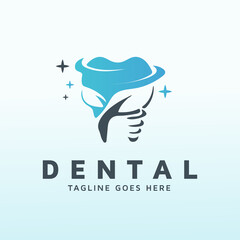 online dental guard service logo design templates