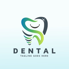 Modern dental office logo design templates