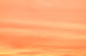 Bright abstract gradient orange sky background