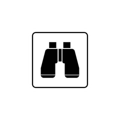 binoculars icon logo vector