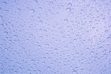 Raindrops on glass