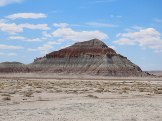 The Tepees in the Petrified Forest National Park in Arizona.