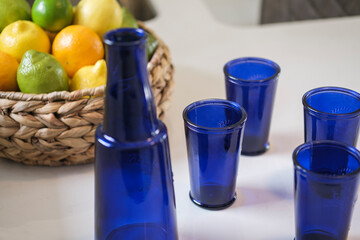 apartment decorated bed kitchen bathroom shower candles paintings chairs modern