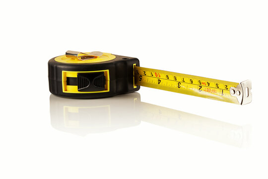 measuring tape on a white  background