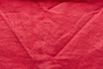 medium red felt fabric texture or background