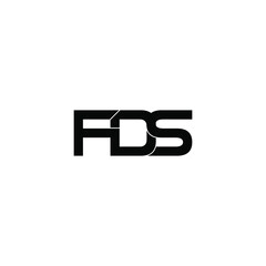 fds letter original monogram logo design