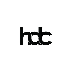 hdc letter original monogram logo design