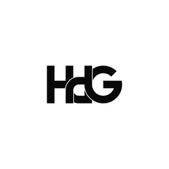 hdg letter original monogram logo design