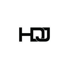 hdj letter original monogram logo design