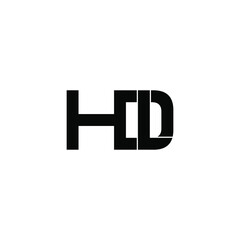 hdl letter original monogram logo design