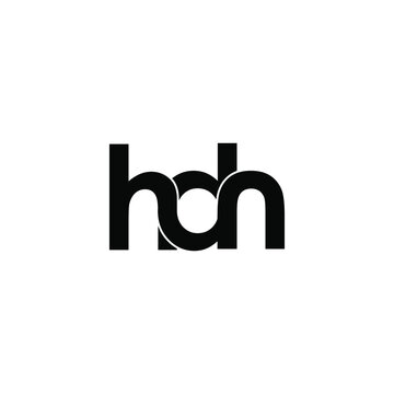 hdn letter original monogram logo design
