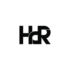 hdr letter original monogram logo design