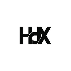 hdx letter original monogram logo design