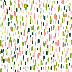 Seamless speckles green and pink
