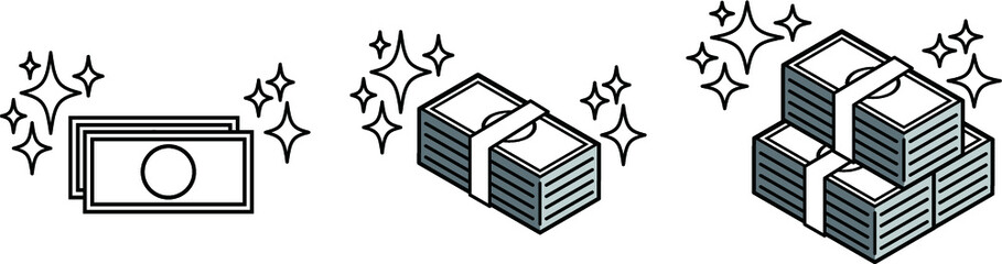 紙幣　大金　札束