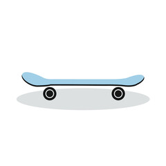 blue skateboard for tricks. you can use it as an independent image, or to supplement other works