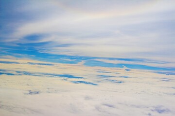 clouds over the mountains