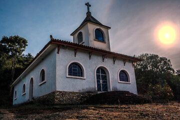 old church or chapel built in the countryside, quiet place to express your faith