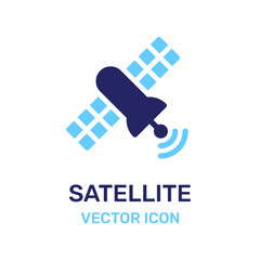 Satellite icon vector