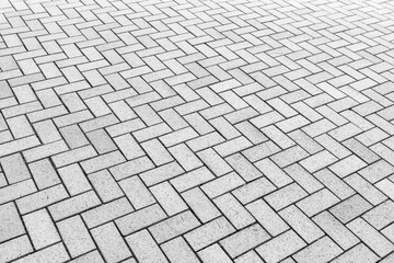 Abstract Texture Background of Flooring Tiles Concrete Paving , Architecture Exterior Decoration of Cement Floor Tiling. Architectural Perspective Square Geometric Pattern of Footpath Blocks