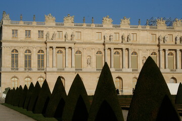 Palace of Versailles with trees