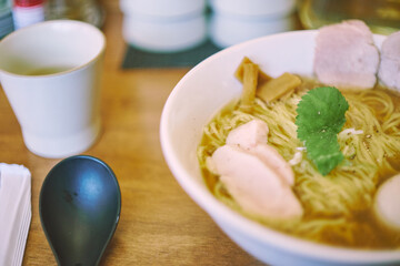 pork ramen dish