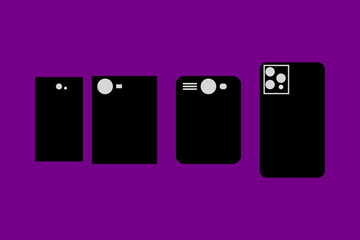 set of mobile back cases.