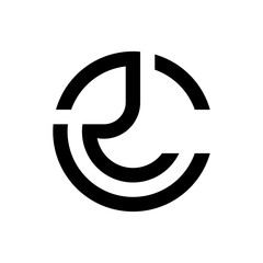 Letter RC CR logo template