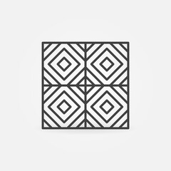 Floor Tile vector thin line concept icon