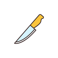 Vector Knife concept colored modern icon or sign
