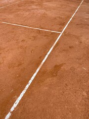 Cancha de tenis de polvo de ladrillo