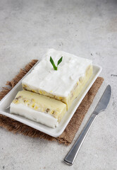 Amparan Tatak is a typical snack of Banjarmasin made from banana, coconut milk and rice flour. 