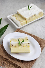 Amparan Tatak is a typical snack of Banjarmasin made from banana, coconut milk and rice flour. 