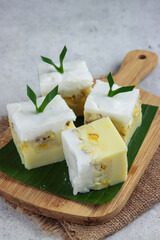Amparan Tatak is a typical snack of Banjarmasin made from banana, coconut milk and rice flour. 