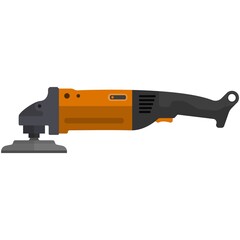 Naklejka premium Angle grinder icon vector isolated on white background
