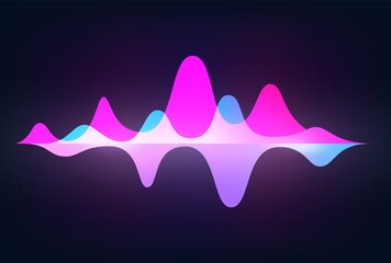 Spectrum sound wave. Frequency abstract soundtrack waveform. Voice graph signal. Minimal audio tracks with peaks. Isolated horizontal equalizer indicators. Vector digital tune record